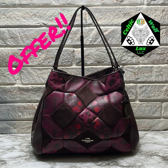 Coach Pink and Brown Shoulder Bag - Picture 1 of 16